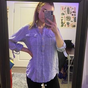 Light blue striped shirt!